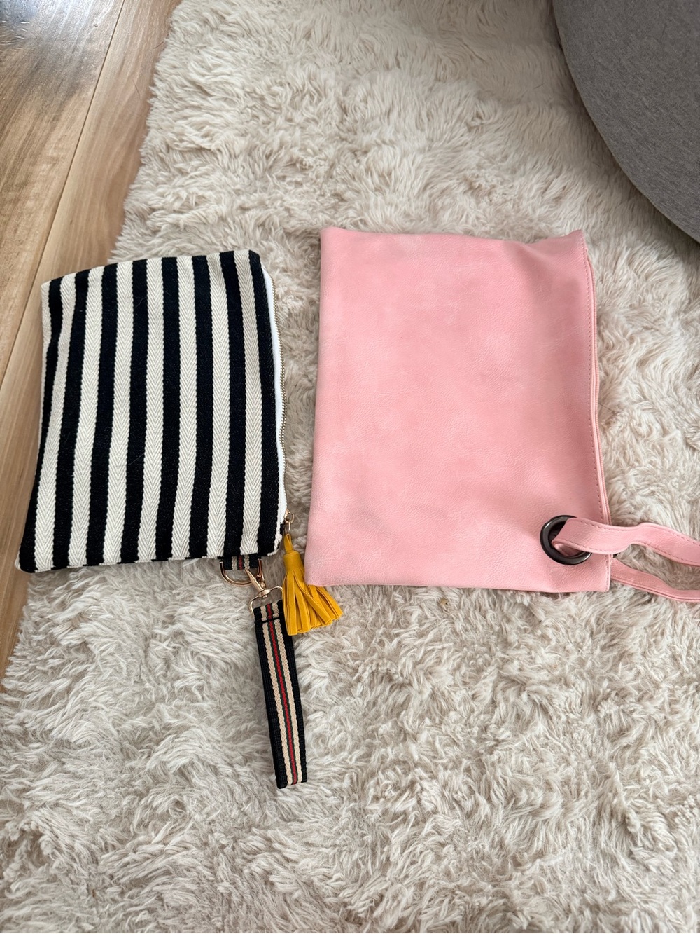 2 large wristlet bags